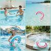 Inflatable Floating Board With U  Shaped Stripes And Swimming Float Ring