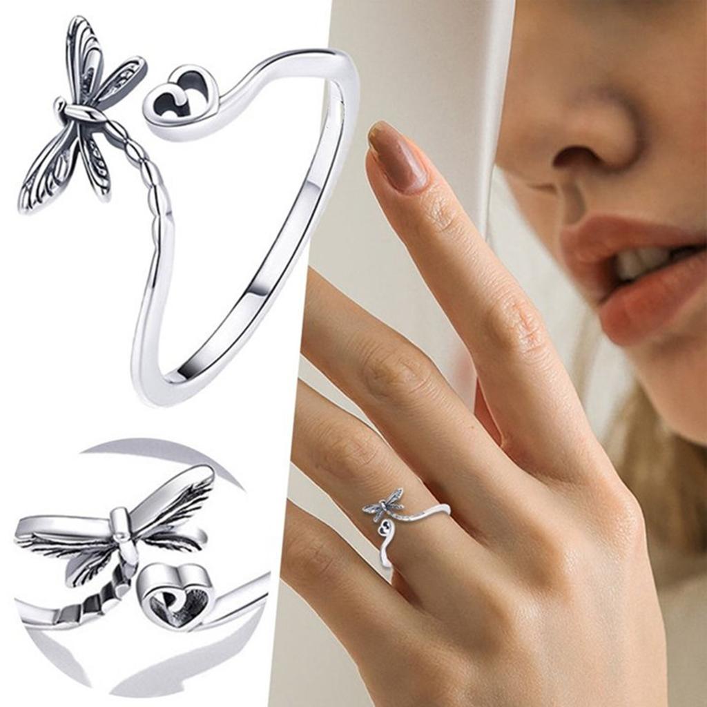 Metallvirknålsringar Justerbara Garnspänningsringar Snygg Stickögla Fingeraccessoar för Stickentusiaster