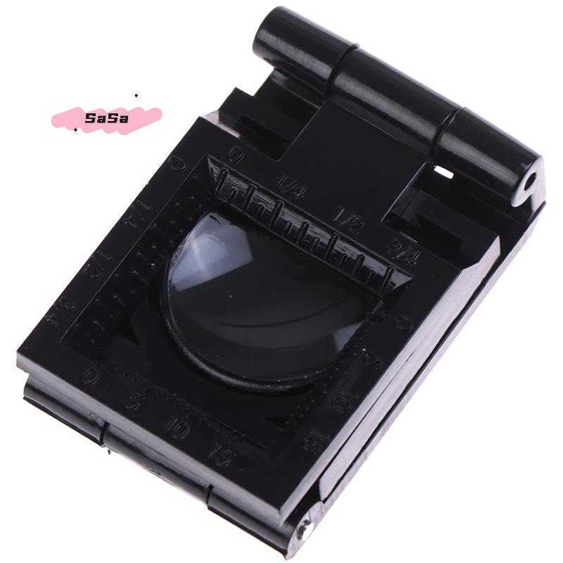 10X Magnifying Glass 28mm Folding Loupe with Scale for Textile Inspection Optical Glass Tool for Detailed Examination