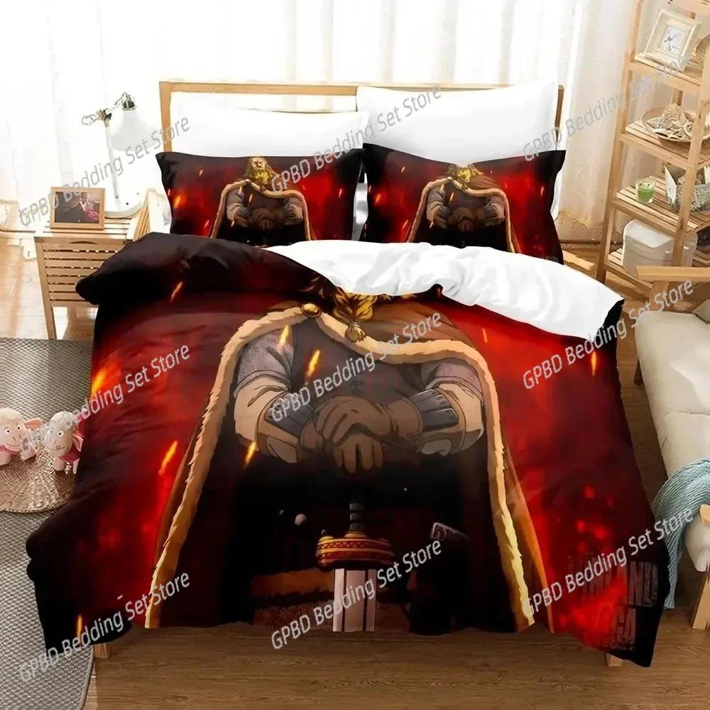 Comforter Anime Vinland Saga Bedding Set For Bedroom Soft Modern S Comefortable Kids And