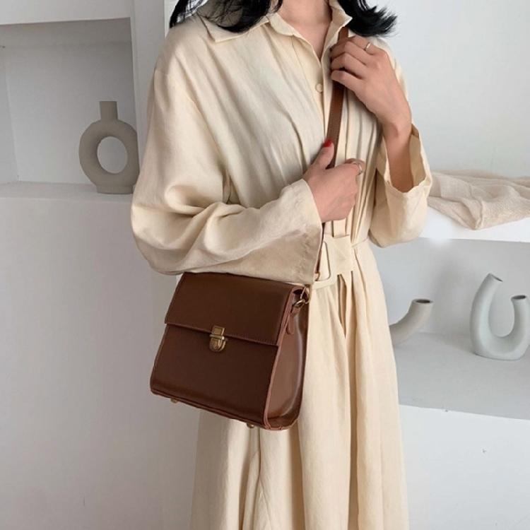 Womens Mini Square Bag Casual Messenger Bag Trend Crossbody Bag PU Shoulder Bag