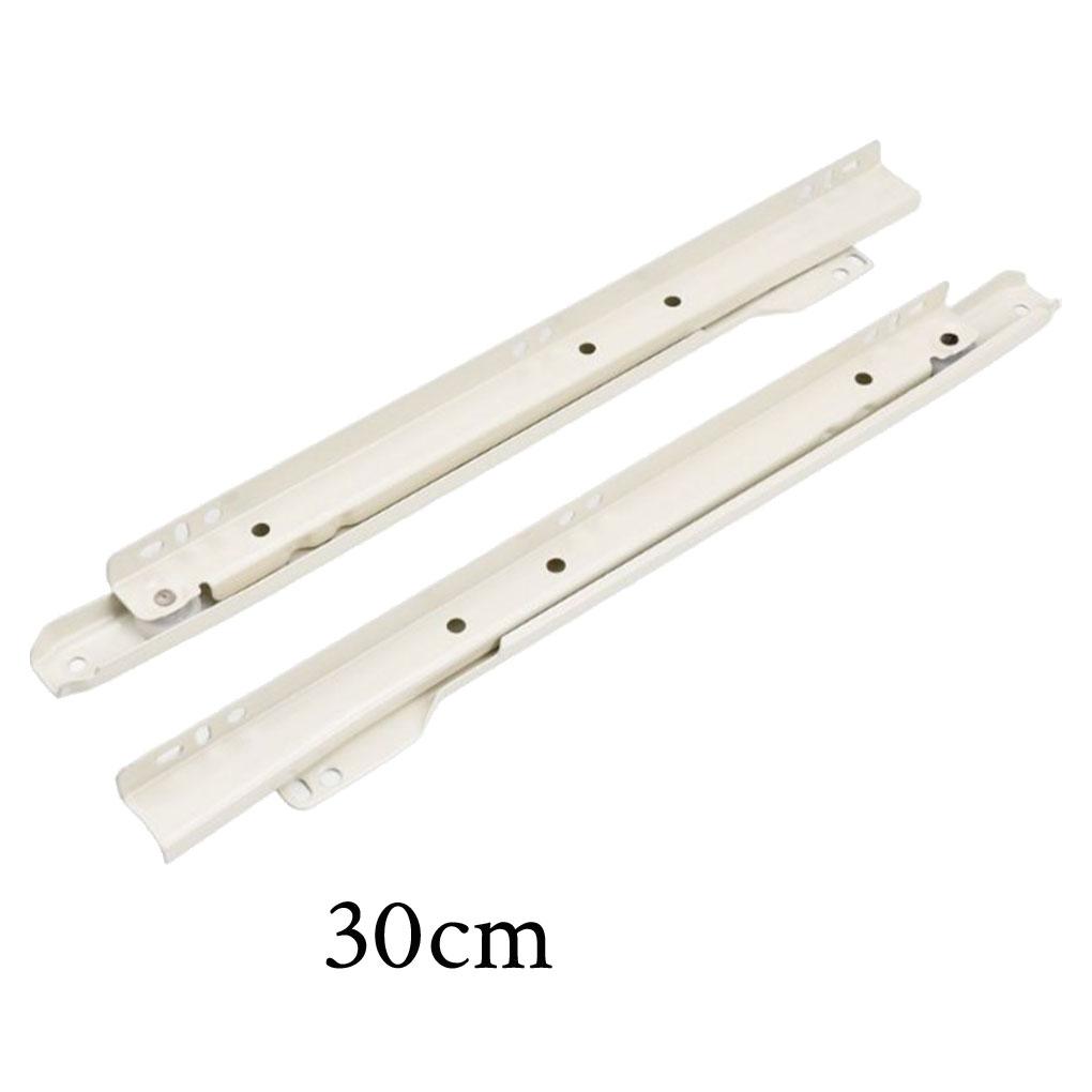 1 Pair Drawer Slide Portable Removable Smooth Anti-corrosive Nylon Roller Replacement Wardrobe Track Rail Slides