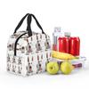 White Swiss Shepherd White German Shepherd Insulated Lunch Bag for Women Children Portable Food Boxes Thermal Lunch Box Tote