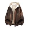 American retro men's leather jacket pu leather tooling old money wind tough loose locomotive leather jacket men's top