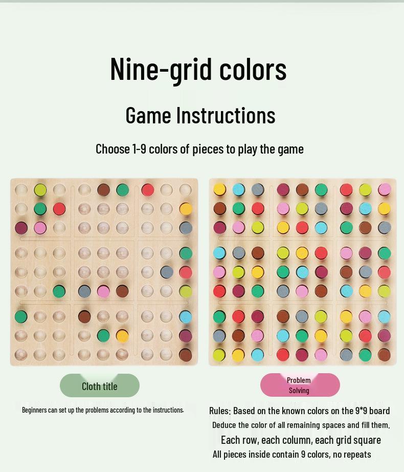 Sudoku Puzzle Board: Logic & Brain Development Toy for Kids' Early Education
