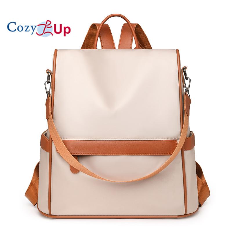 

Легкий рюкзак для отдыха Cosy Up для женщин, женский рюкзак в стиле ретро для путешествий 37cm * 35cm * 3cm бежевый