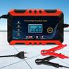12V 6A Battery Repair Charger Full Automatic Car Battery Charger Intelligent Pulse Repair Charger for Auto RV ATV SUV Batteries