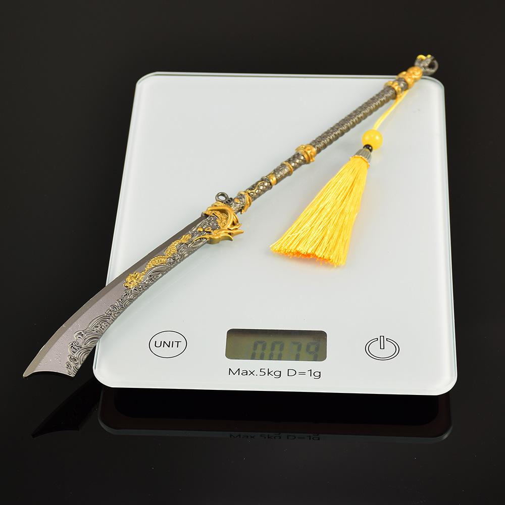 30CM Yan Yun Sixteen Inspired Nameless Alloy Decorative Sword Collectible Exquisite Display Model Ornament Desk Decor Gift