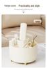 Rotary Makeup Organizer: Light Luxury Plastic Holder for Brushes on Desktop