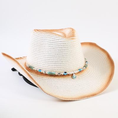 Popular European and American Western Cowboy Straw Hat Men's and Women's Fashion Shade Straw Hat Outdoor Western Cowboy Hat