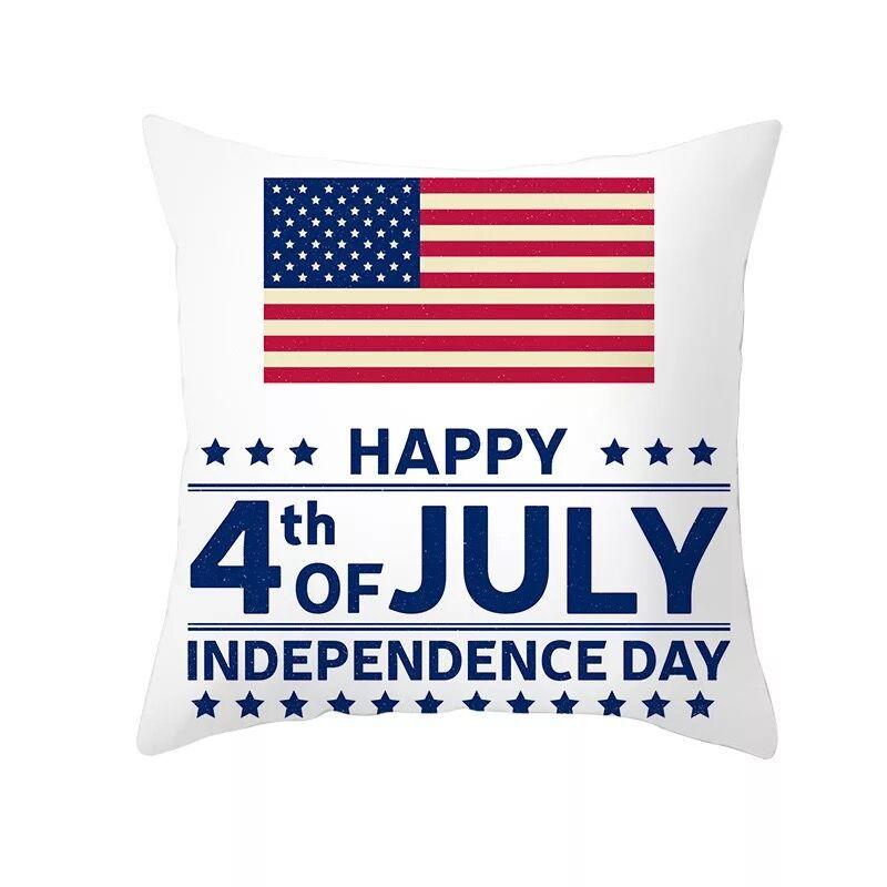American Flag Independence Day Pillow Case Holiday Gift Home Decor Pillow Case