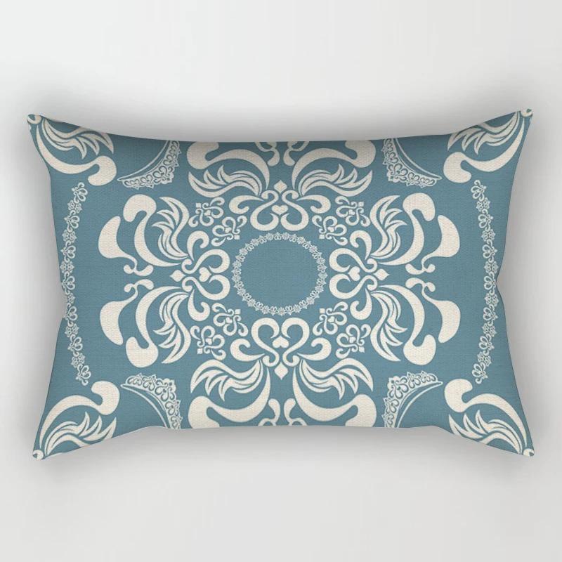 Nordic Sweet Home Light Blue Geometric Pillowcase Decorative Sofa Cushion Cover Pillowcase