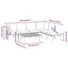 VidaXL Salon de jardin 7 pcs avec coussins Bois d'acacia solide