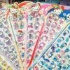 3D Crystal Apple Kitty Stickers - 6-12Pcs Cute Apple Decals Great For Girls Phone Case Diy Kawaii Exchange Gift Decoration