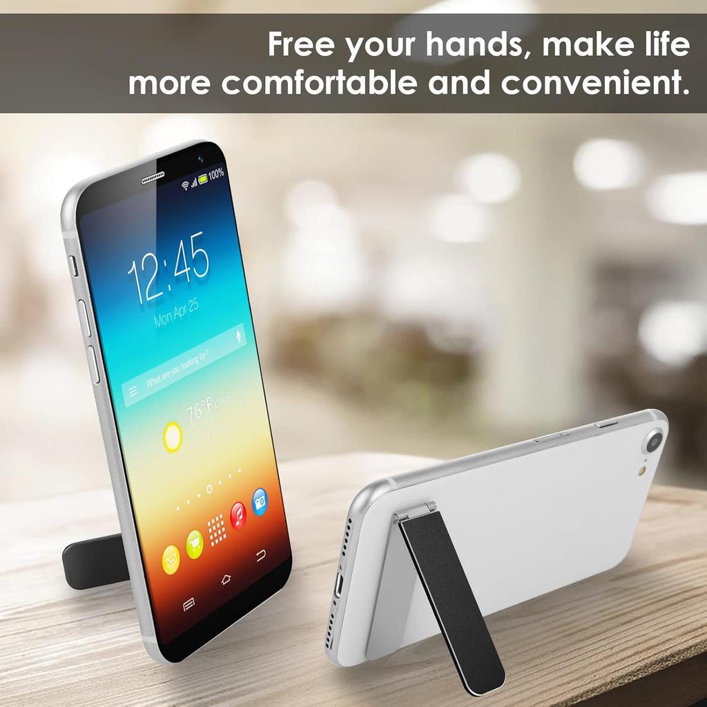 Giantree Ultra Thin Cell Phone Holder, Adjustable Mini Alloy Phone Kickstand Portable Phone Stand Foldable Phone Stand for Mobile Phone Tablet