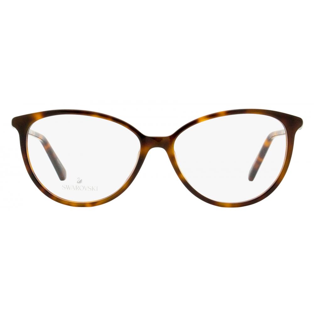 Swarovski Women S Modern Oval eyeglaSSeS Sk5385 052 Dark Havana 54mm 052