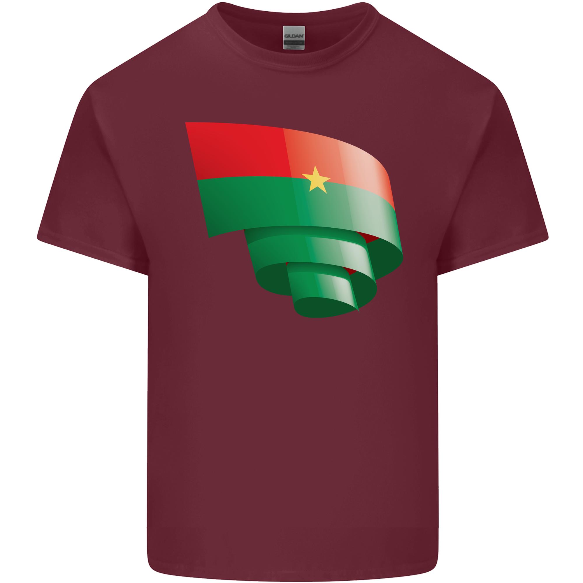Curled Burkina Faso Flag Day Football Unisexs Light Cotton TShirt S