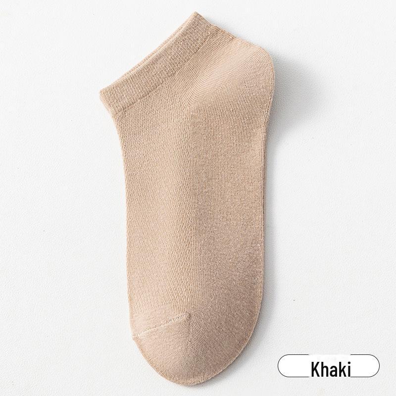 

Женские дышащие летние сетчатые носки - тонкие, антипиллинговые, впитывающие пот, однотонные носки-лодочки хаки
