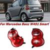 For Mercedes Benz W451 Smart Car Rear Tail Light Tail Lamp Taillight Assembly Cover Housing Without Bulbs Auto Accessories NEW