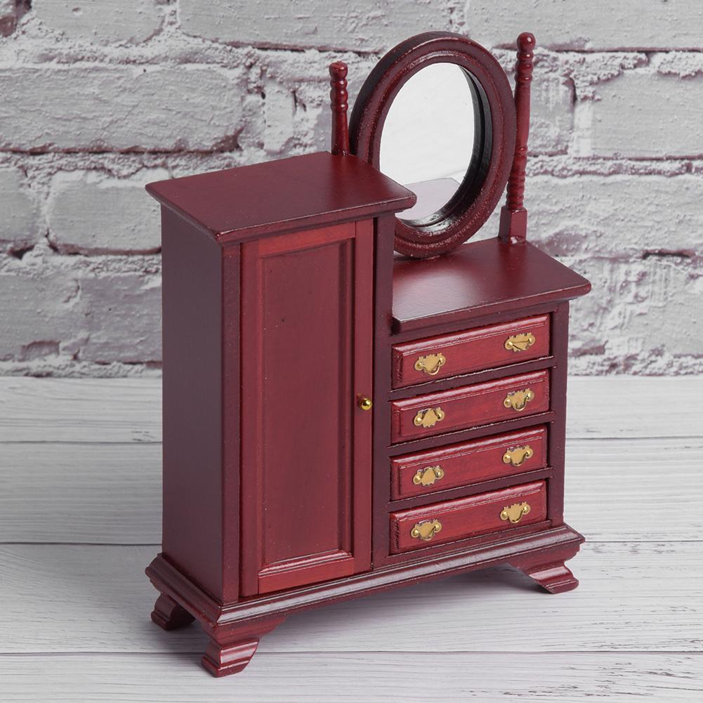 1:12 Doll House Miniature Sitting Room Dressing Table Dollhouse Decoration AccessoriesDressing Table Model