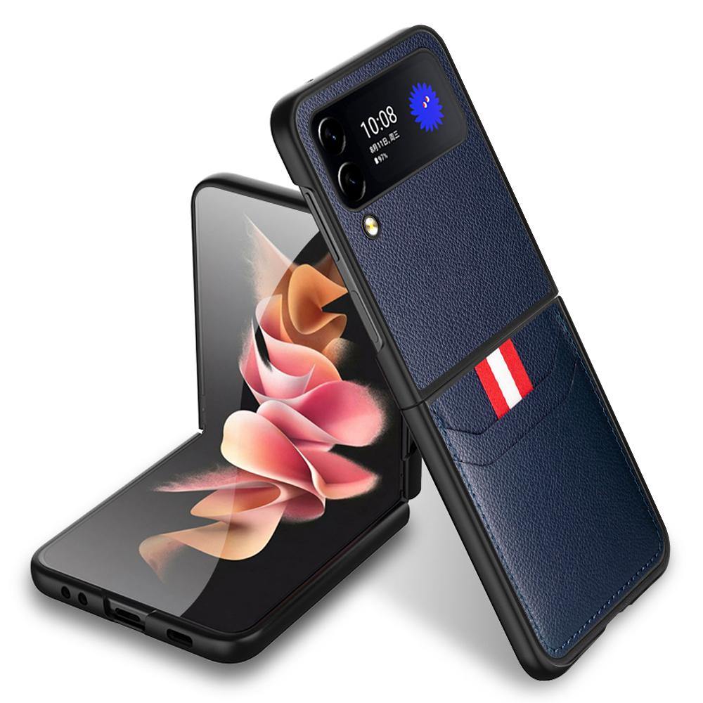 for Samsung Z Flip 7 4 3 6 5 Flip7 FE flip6 flip5 Leather Case for Samsung Galaxy Z Flip 4 3 5G Flip4 Flip3 Phone Cover Capa