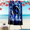 Personalisierbares ASTRO BOT Druck Strandtuch, Großes Weiches Schnelltrocknendes Handtuch für Strand Camping Schwimmen -HE10