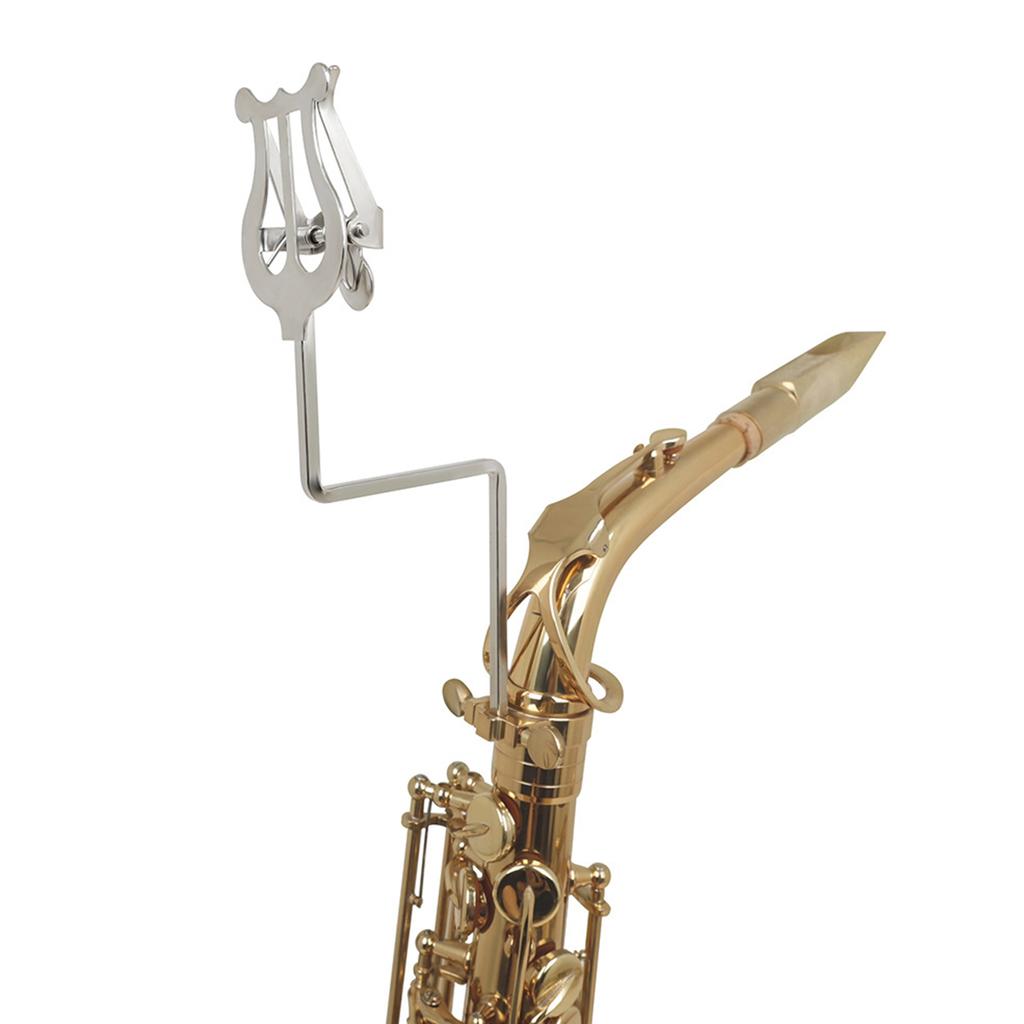 Portable Alto Saxophone Sheet Music Clip Stand Replacement Sax Lyre Clamp-On Holder Lyre Alto Saxophone Parts Durable
