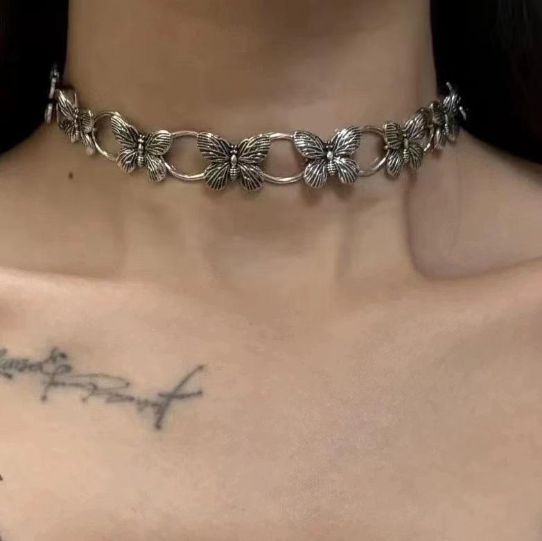 Punk Style Hip-Hop Choker Necklace for Men - High-End Clavicle Chain, Y2K Subculture Jewelry, Sweet & Cool Collar
