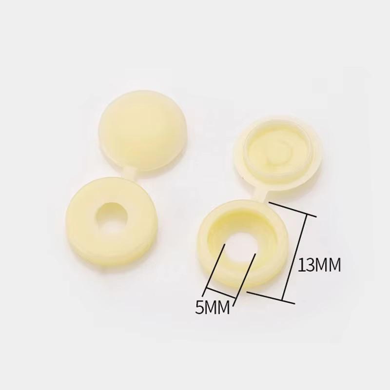 100 Stück Klappbare Kunststoff Schraubkappenabdeckung Faltbare Schnappverschluss Schutzkappe Knopf Für Auto Möbel Dekorative Muttern Abdeckung Bolzen Beschläge