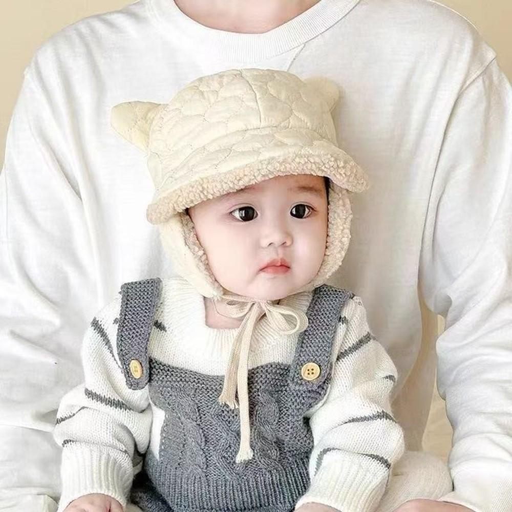 Thickened Toddler Earmuffs Beanie Ear Protection Lamb Fleece Warm Cap Cute Children's Hats