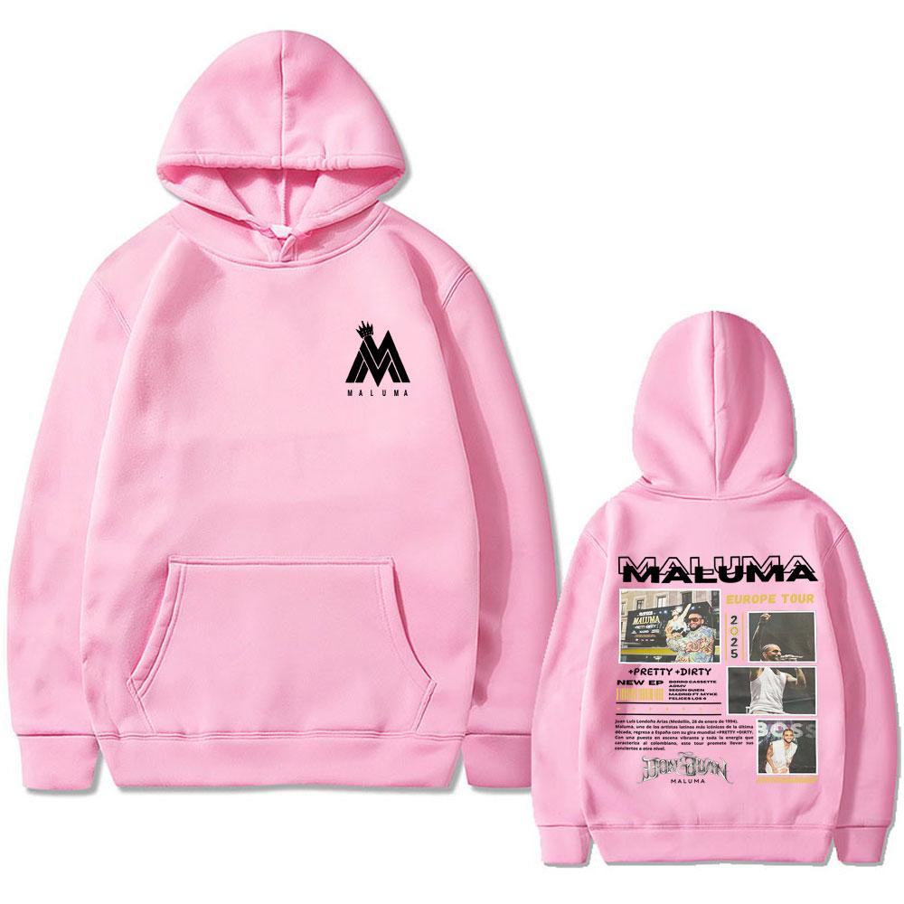 Rapper Maluma Europe Tour Hoodie Men'S Fashion Oversized Hooded Sweatshirts Men Women Casual Hip Hop Pullovers Streetwear
