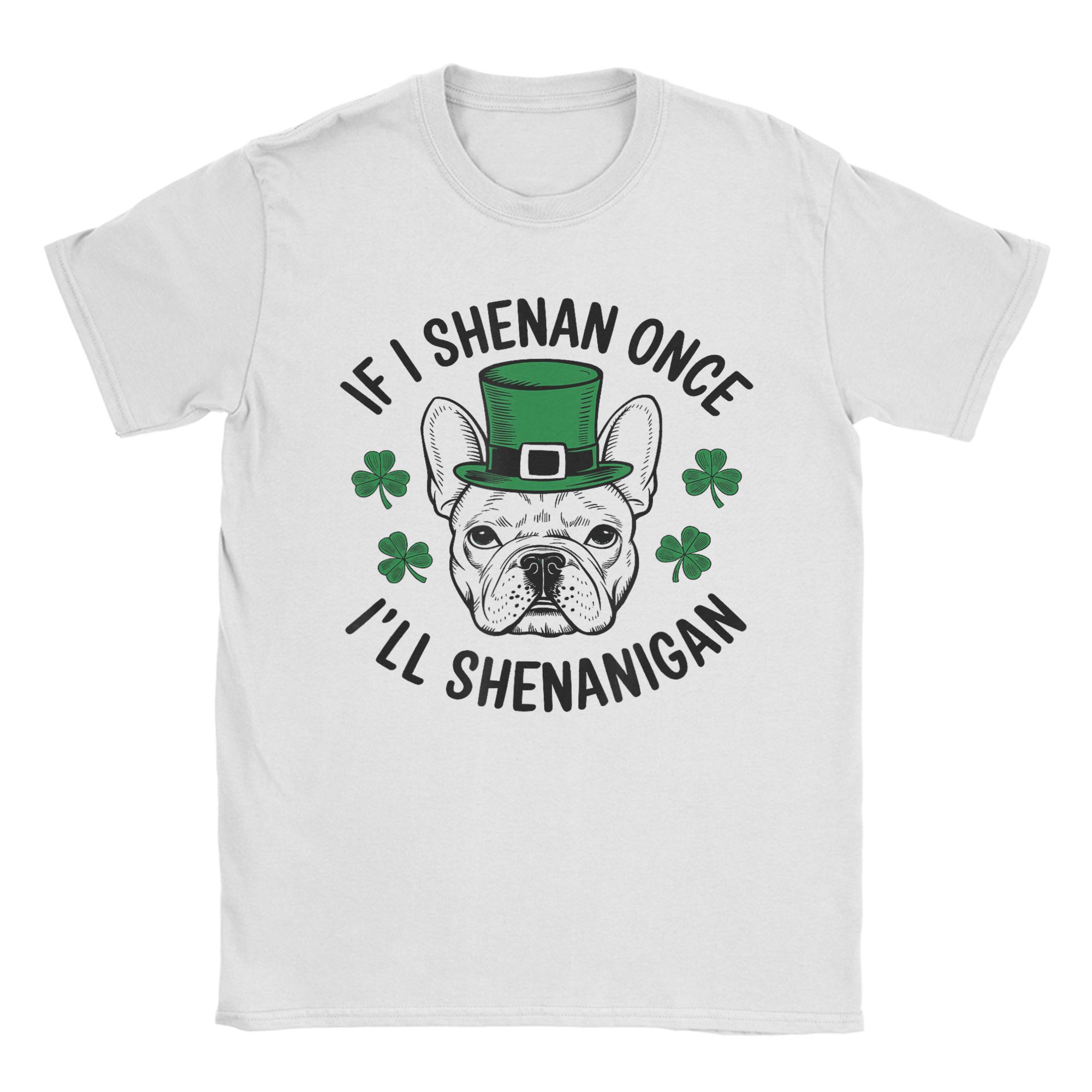 

Funny If I Shenan Once Ill Shenanigan Lover Cat Pure Cotton TShirt For Unisex Summer Y2K Funny T Shirts O Neck Fashion Tees Gift S
