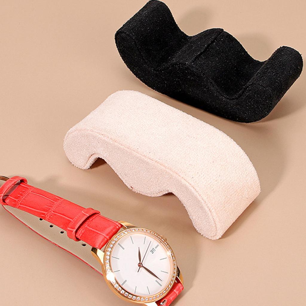 Elegant Deer Skin Cushion for Jewelry Exhibits Versatile Watch Display Holder