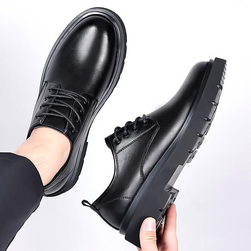 Leather Shoes Men's Shoes Genuine Leather Cowhide Soft Sole Non-slip Business Casual Shoes