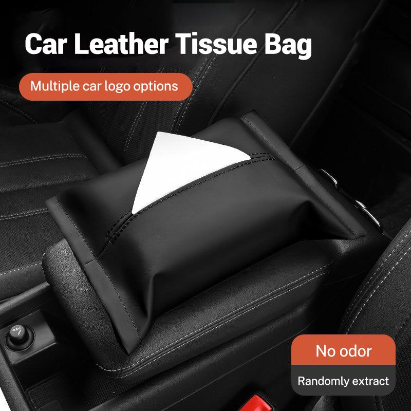 WVQ5 Car Tissue box Interior Leather Paper Tissue Storage Box Accessory For Mercedes Benz AMG W204 W205 W203 W211 W212 W213 W169 W220