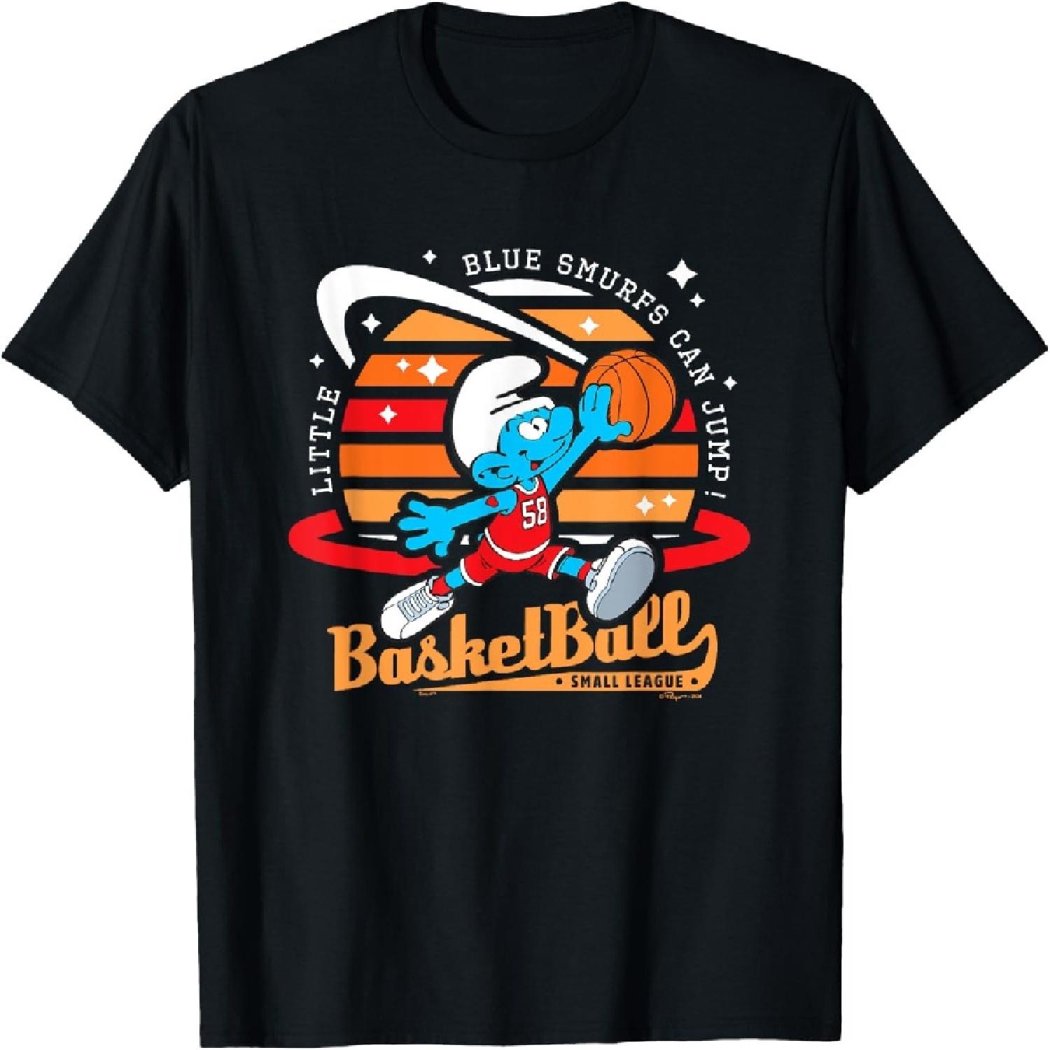 

The Smurfs Basketball Little Blue Smurfs Can Jump! T-Shirt XXXXXL різнокольоровий