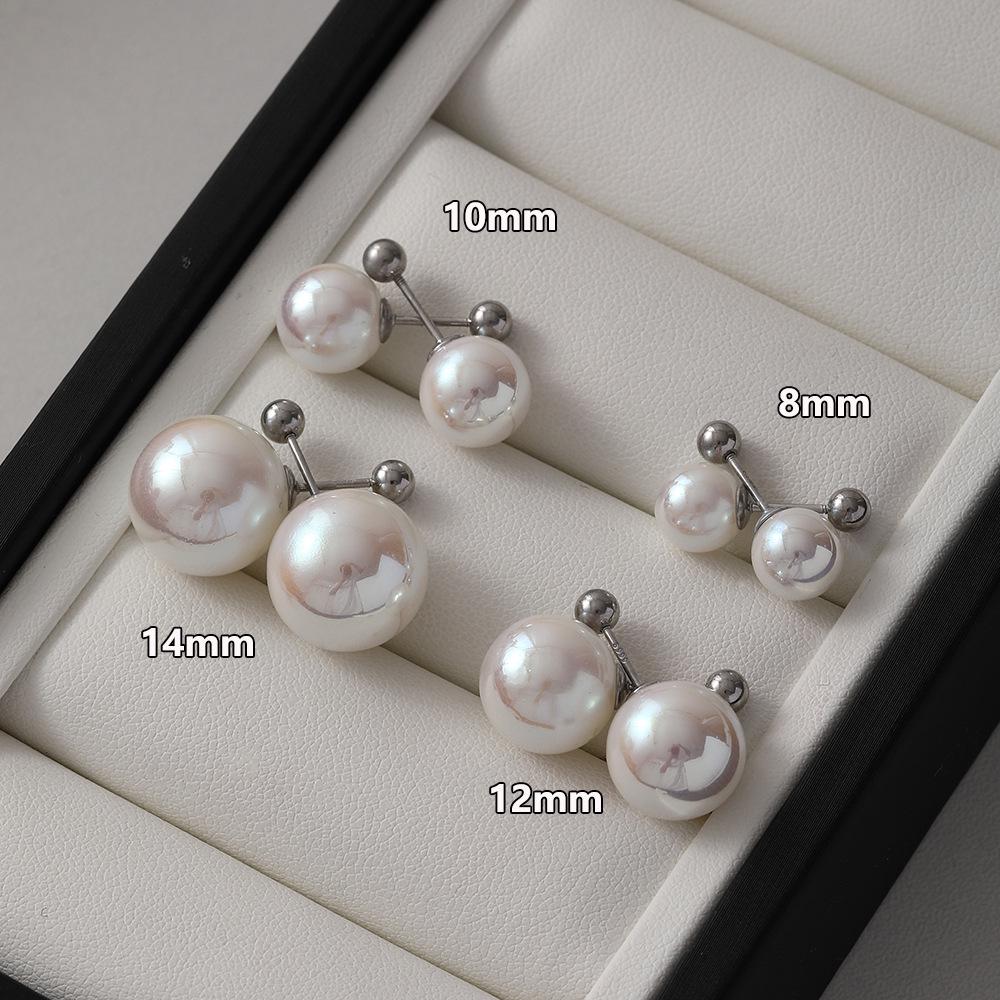 S9999 Sterling Silver Versatile Stud Earrings for Women, Screw Back, Comfortable for Sleeping Sterling Silver