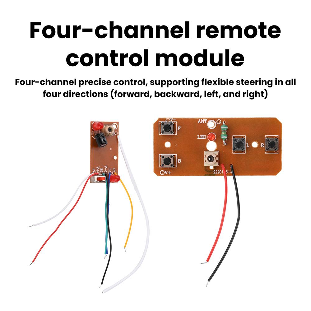 4-Kanal RC-Fernbedienung 27MHz Schaltungs-Leiterplatte Sender-Empfänger-Platine Funksystem für RC-Auto