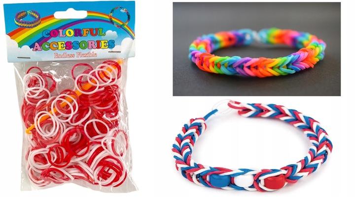 Gumki Do Tworzenia Robienia Bransoletek Loom Bands Xxl 4400 Elementów