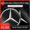 2025 Autocolant Fierbinte Mașină Logo Grilă Față Mașină Față Oglindă Lumină Insignă LED Pentru Mercedes Benz W166 GLS350 AMG/GLS63 X205 Emblema Luminoasă