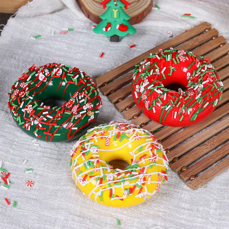 6 Pcs Artificial Cake Simulation Donuts Faux Doughnuts Realistic Dessert Candy  Decor Fake Food Model Cake Shop Photo Props