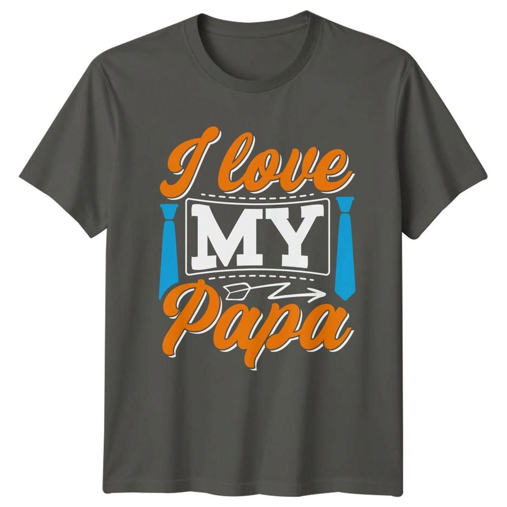 I Love My Papa Unisexs TShirt Fathers Day Gift For Him S
