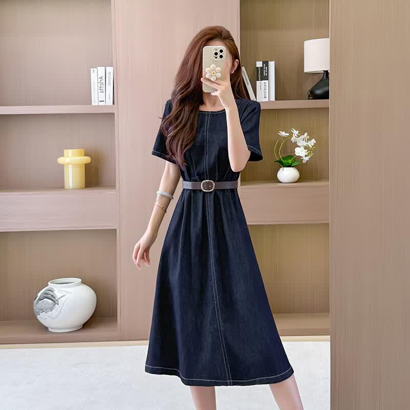La Chapelle Summer Short Sleeve Midi Dress L