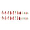 Blush Ice Flower Bubble Butterfly Starlight Wear Armor 24 Pieces Press On Nails