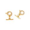 2/4/8 Sets OT Brass Toggle Clasps Round Heart Jewelry Clasp Connector For Necklace Bracelet Making Accessories DIY Fittings