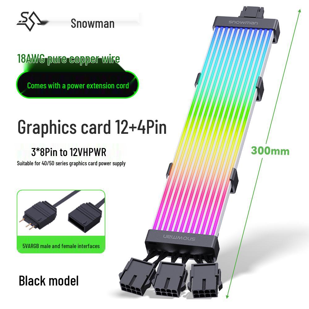 SNOWMAN BingMan ARGB Neon Computer Case Light Strip - 5V Sync Luminous Decorative Line