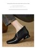 2025 High-End Soft Leather Irregular High Heels