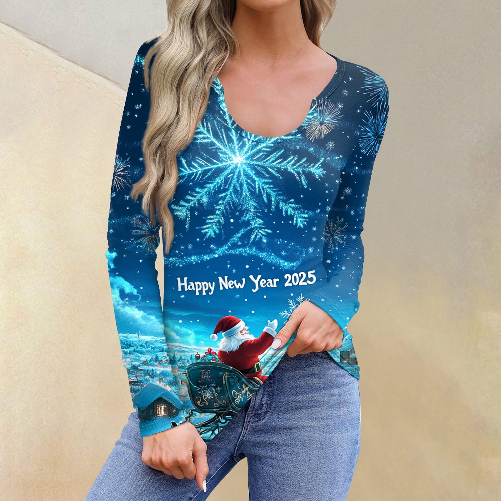 

Женская повседневная модная удобная рубашка с длинным рукавом и U-образным вырезом, повседневная свободная футболка, топы XXXL циан