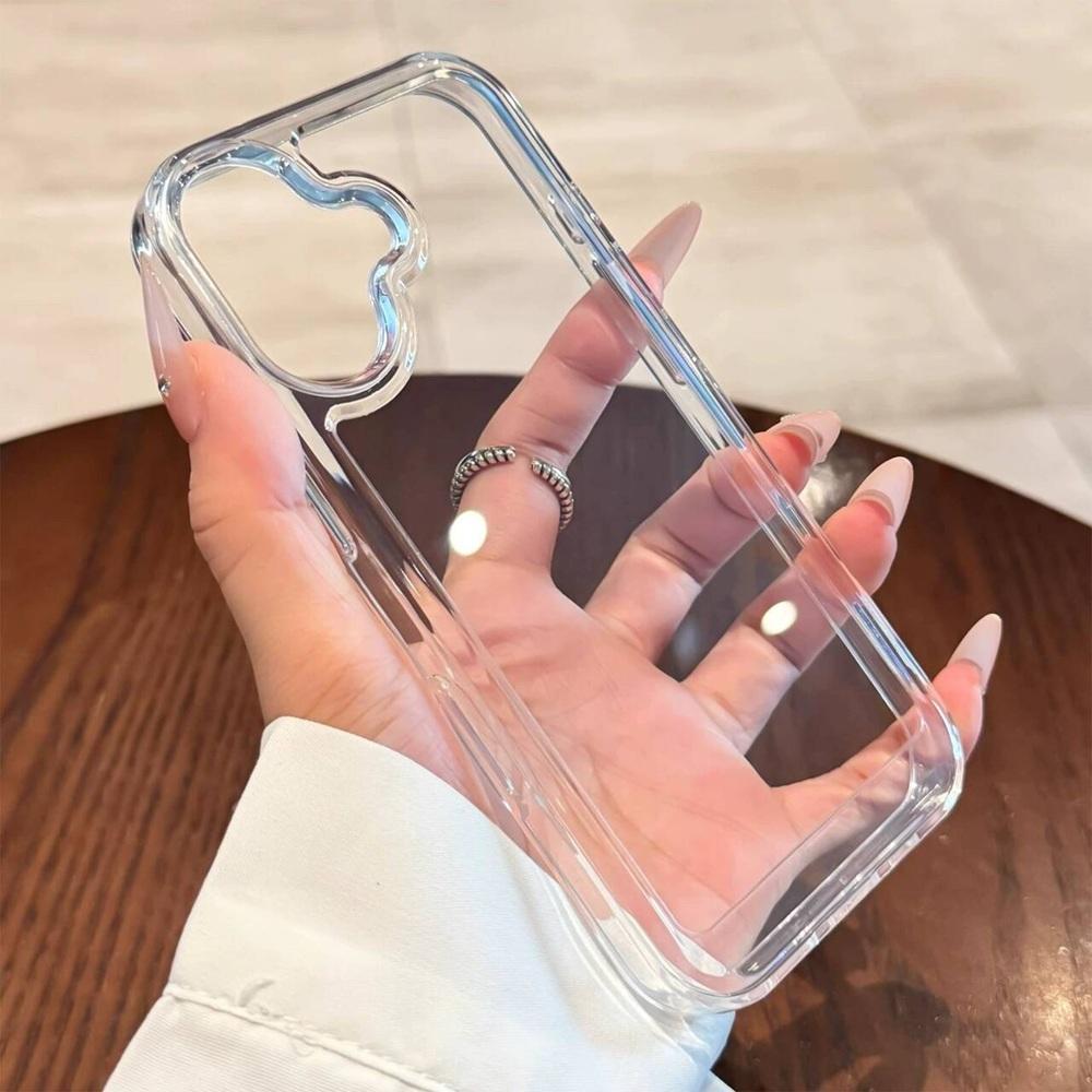 Transparent Acrylic Clear Phone Case For iPhone 17 Air 16 15 14 13 12 11 Pro Max Plus XS X XR Shock Proof Protection Back Cover