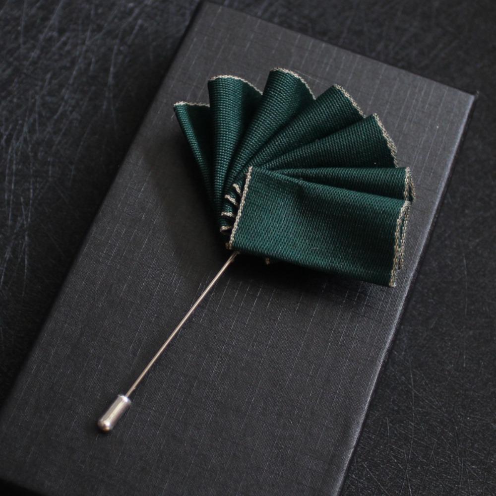Nylon Men's Suit Pins Pocket Towel Bridegroom Dress Corsage Brooches  Wedding Jelwery Accessories